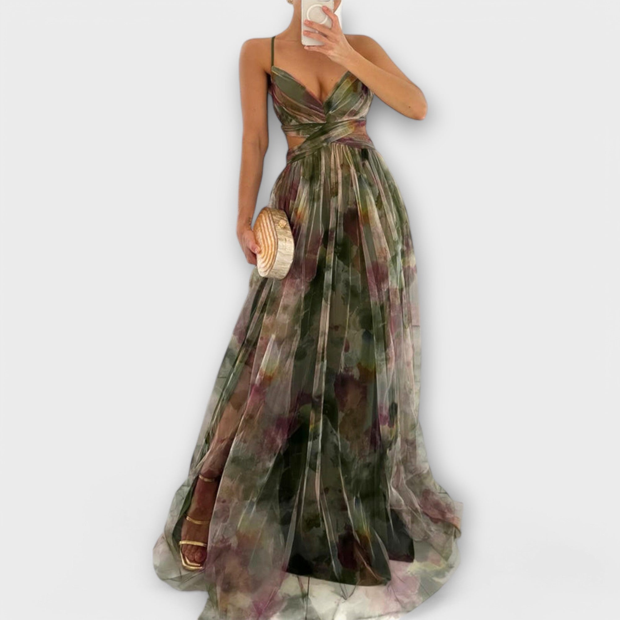 Anna™ | Maxi jurk met getailleerd bovenlijf