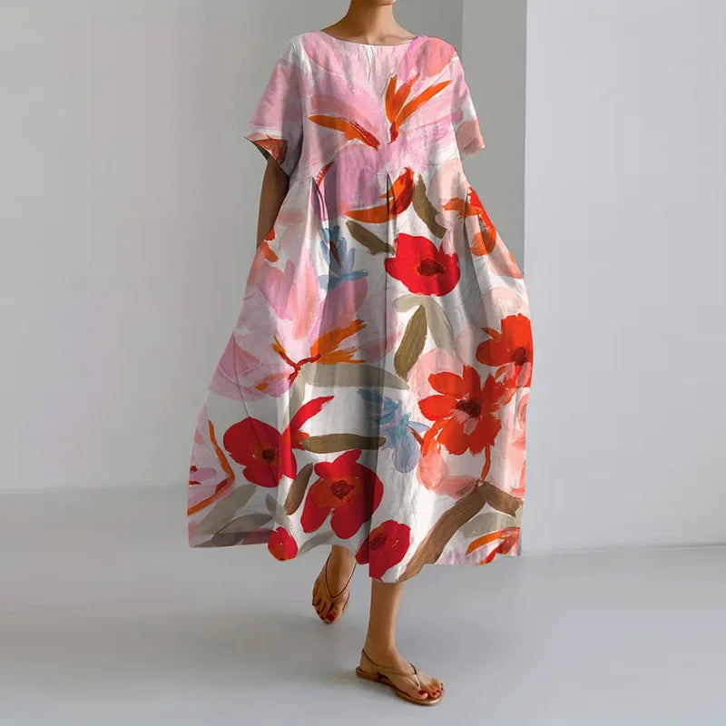 ISLA - BLOEMENPRINT V-HALS JURK