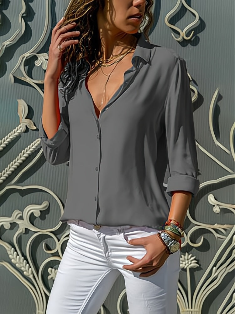 Pavla™ | Blouse met lange mouwen