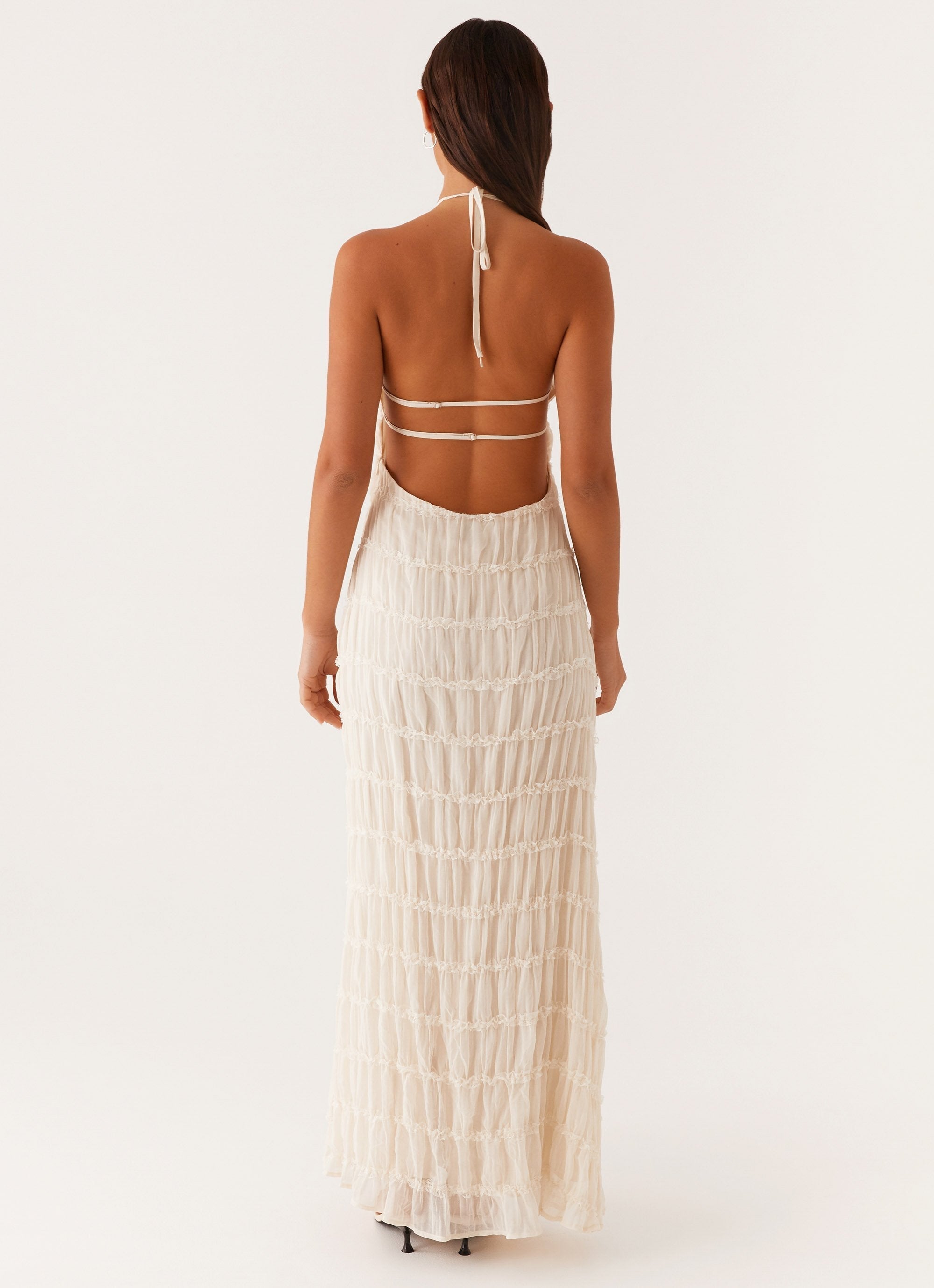Kimberly™ | Halterjurk met open rug