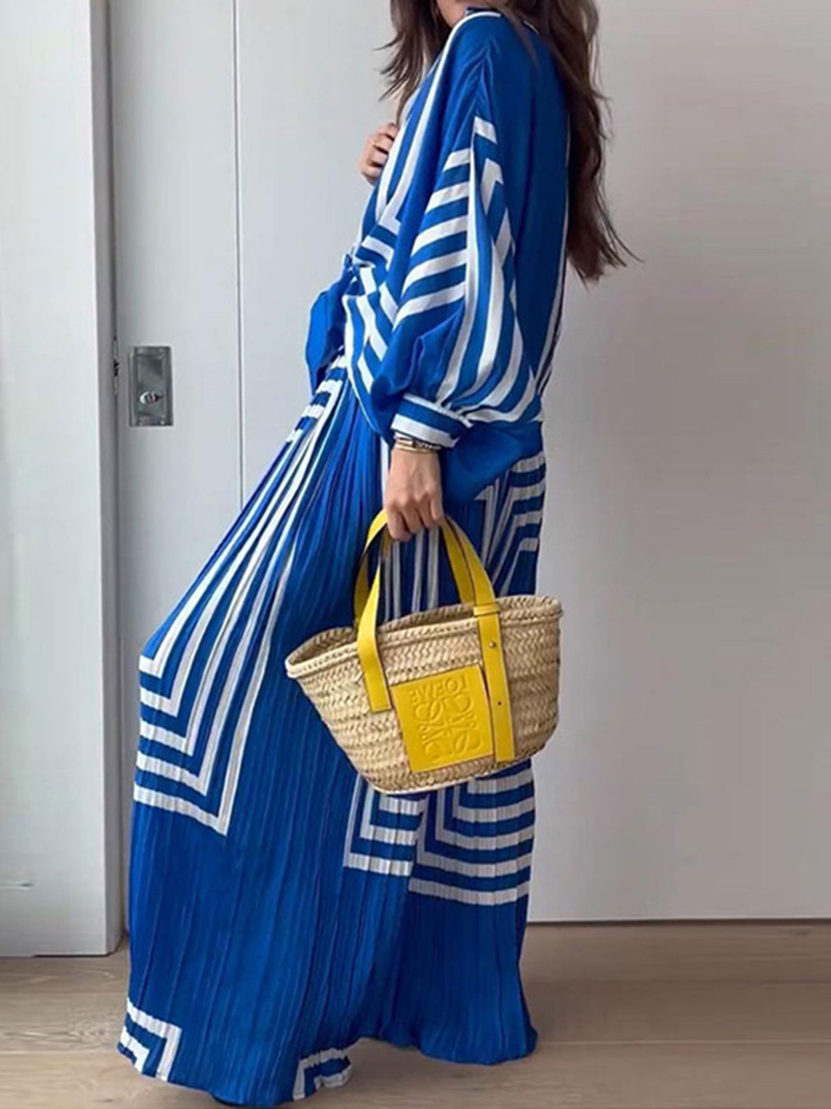 Tania - Vakantie set met oversized print
