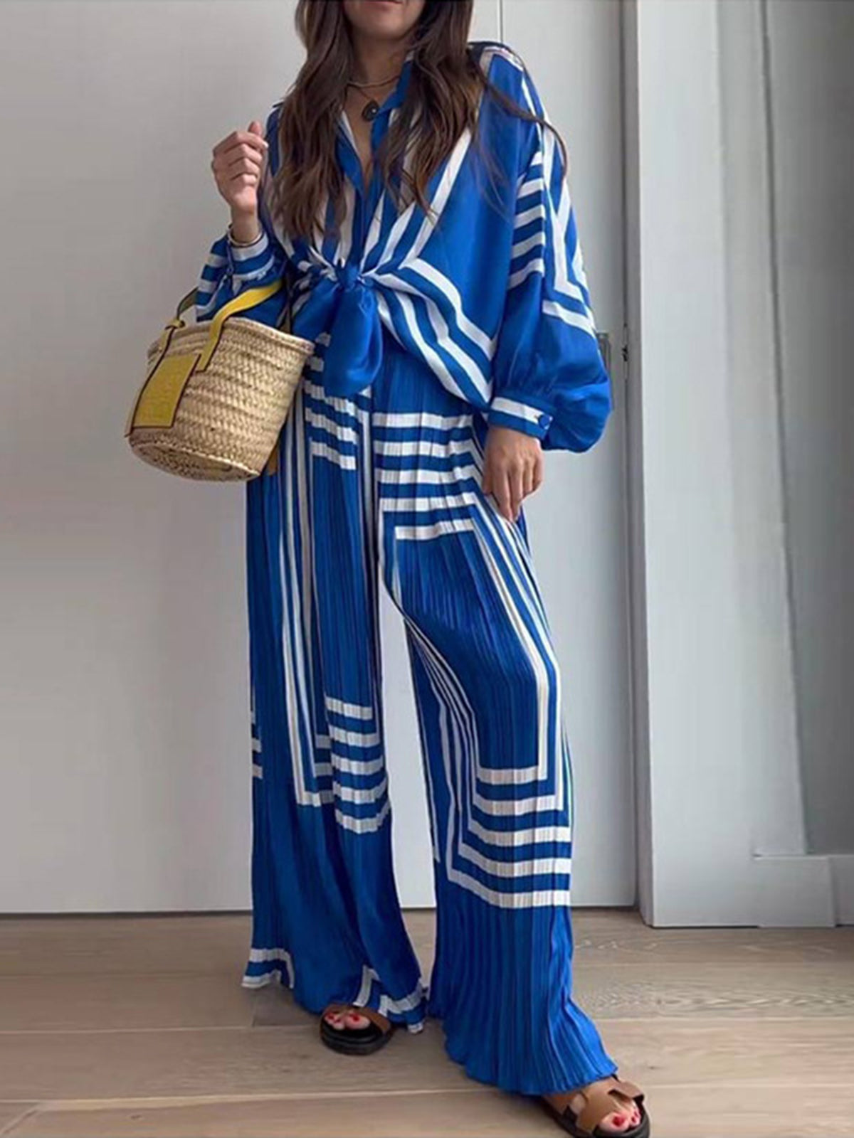 Tania - Vakantie set met oversized print
