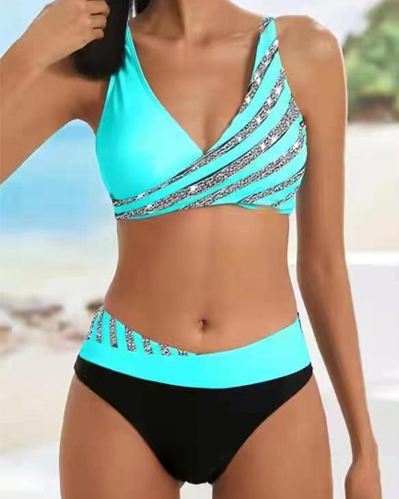Mona™ | Bikini met glitters