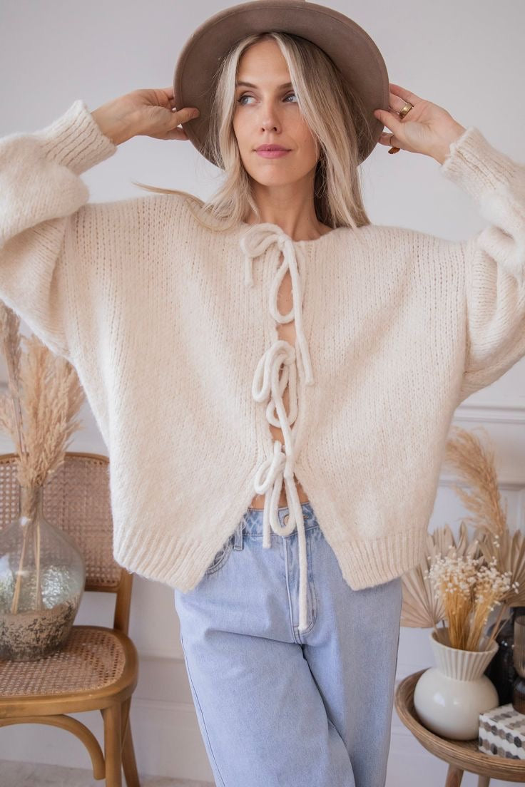 Mily™ | Vest met strikjes