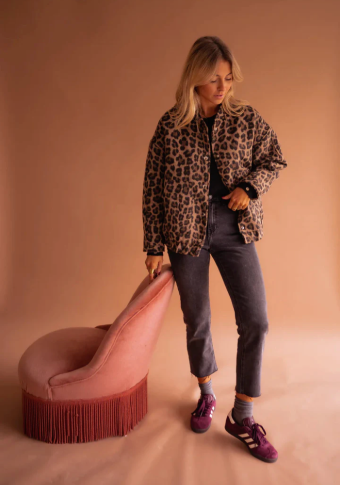 Leona™ | Leopard bomberjack met stijlvolle flair