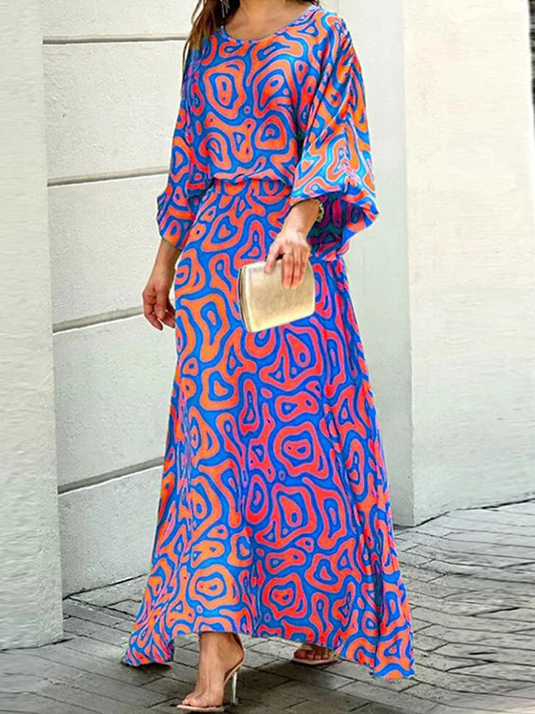 Verena™ | Losvallende maxi jurk