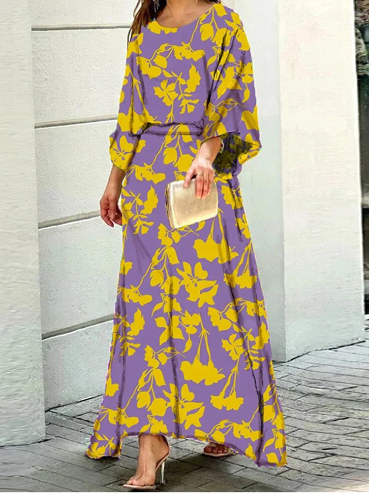 Verena™ | Losvallende maxi jurk