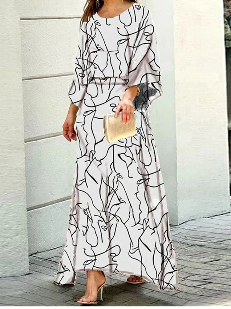 Verena™ | Losvallende maxi jurk