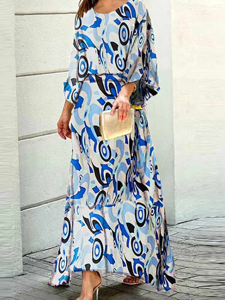 Verena™ | Losvallende maxi jurk