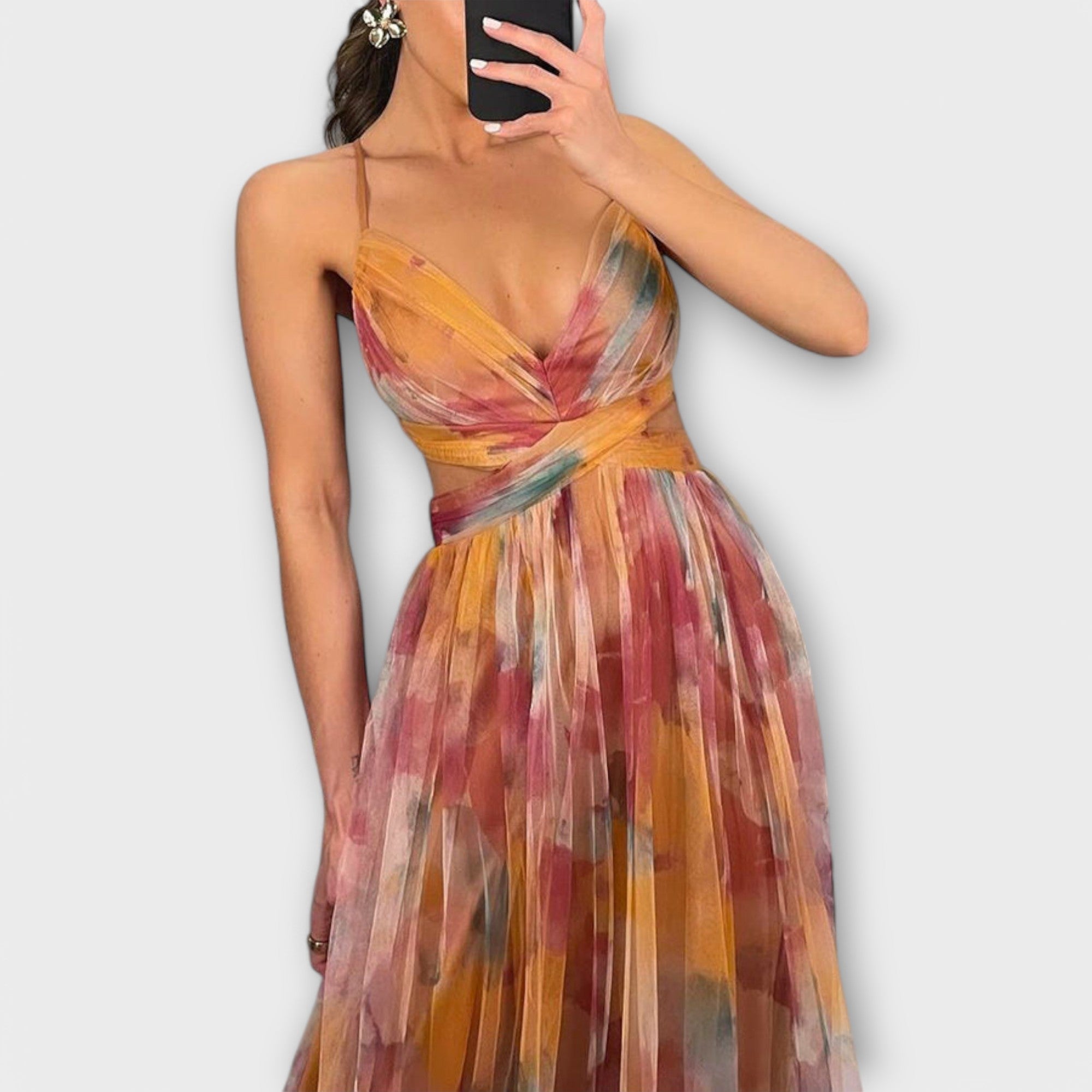 Anna™ | Maxi jurk met getailleerd bovenlijf