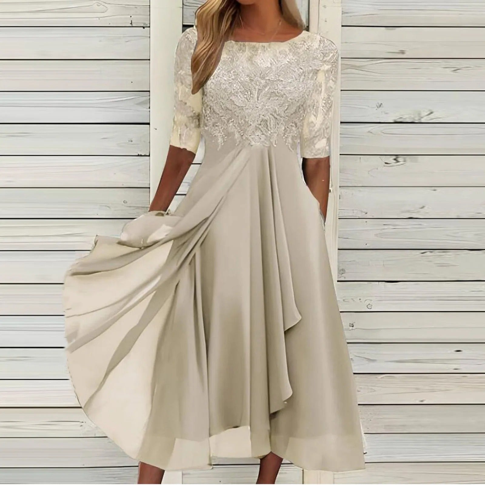 Amalia™ | Elegante kanten jurk