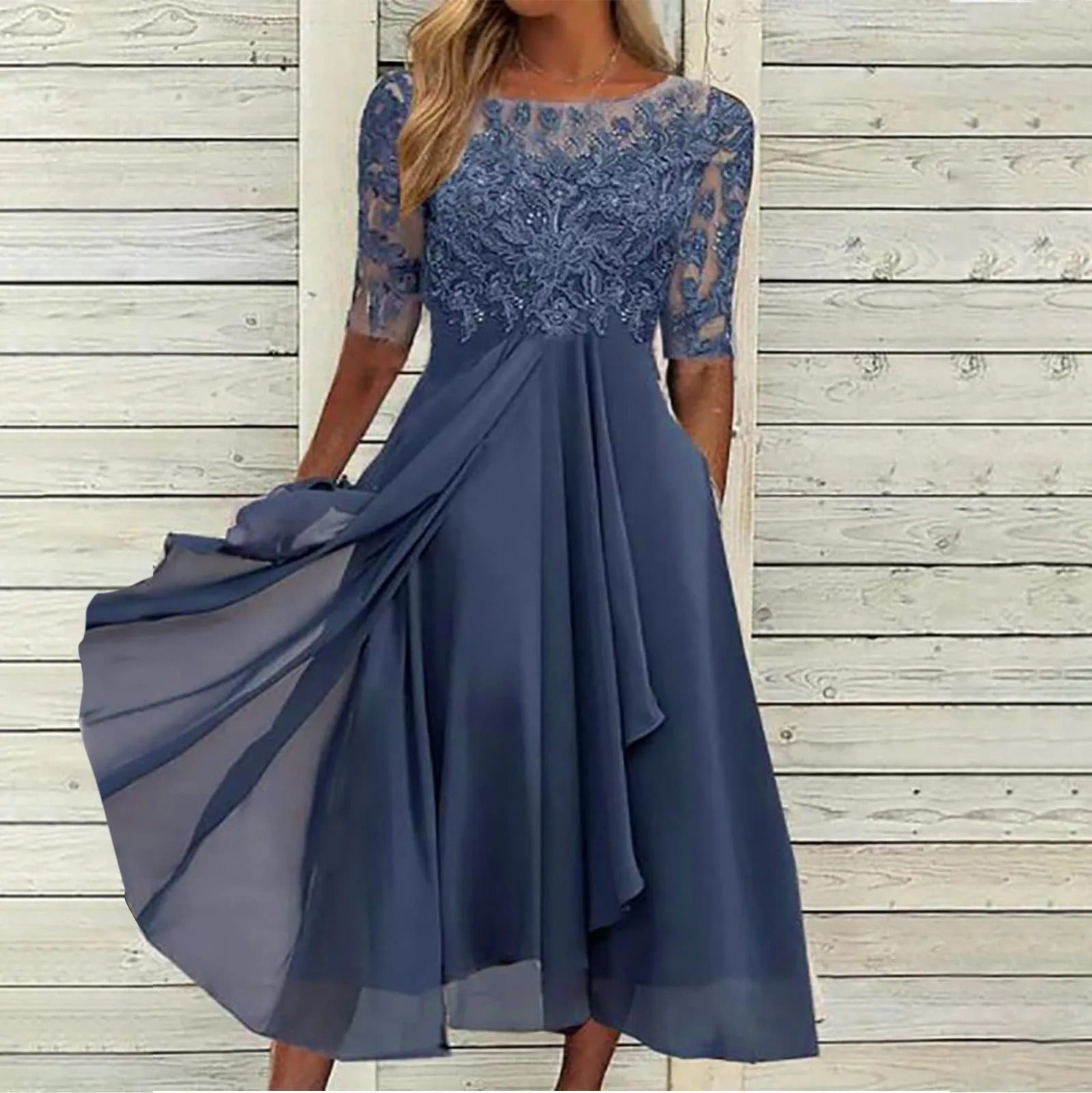 Amalia™ | Elegante kanten jurk