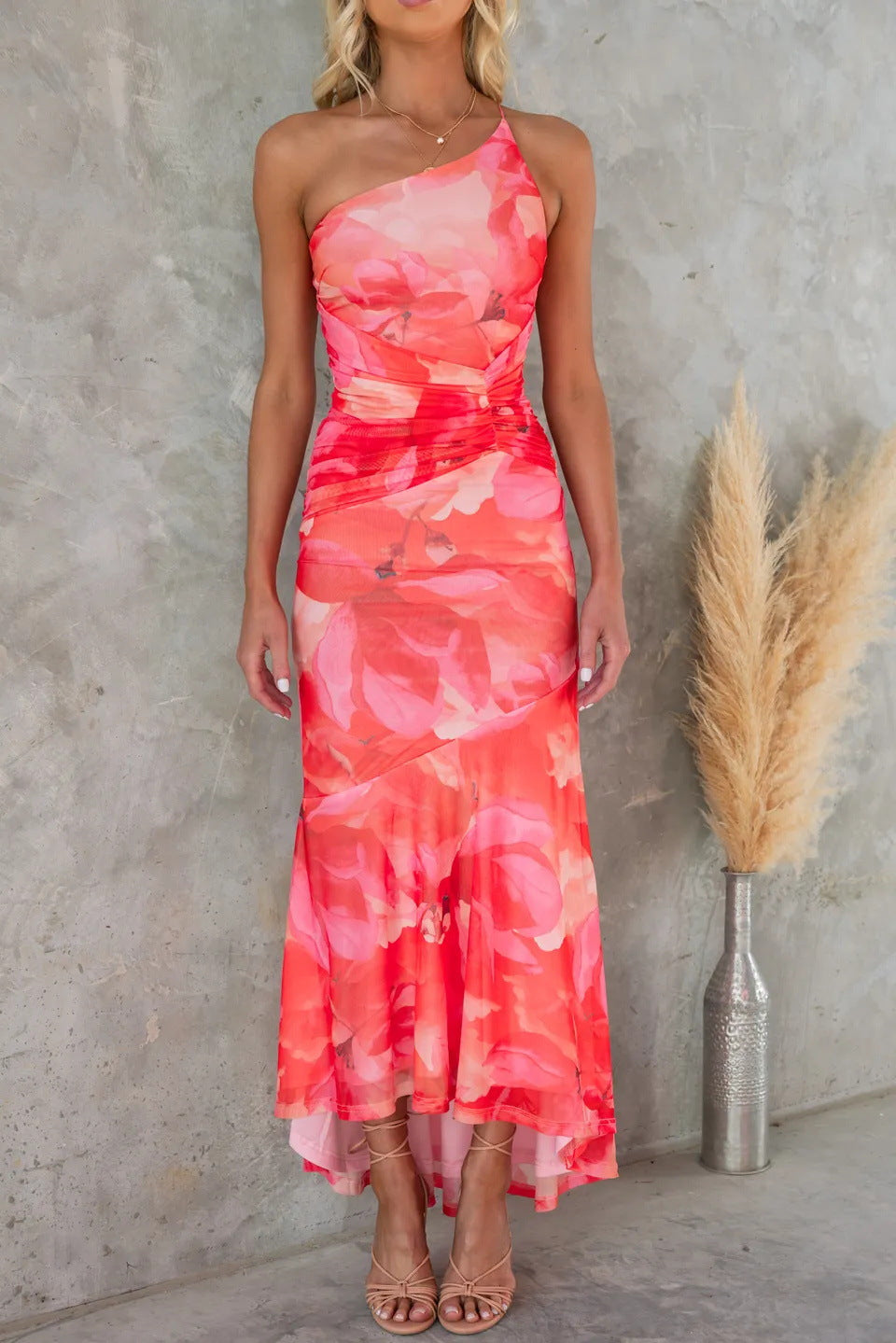 Santhea™ | One-shoulder jurk