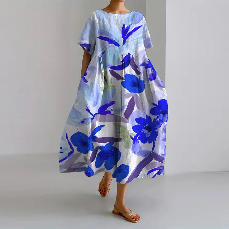 ISLA - BLOEMENPRINT V-HALS JURK
