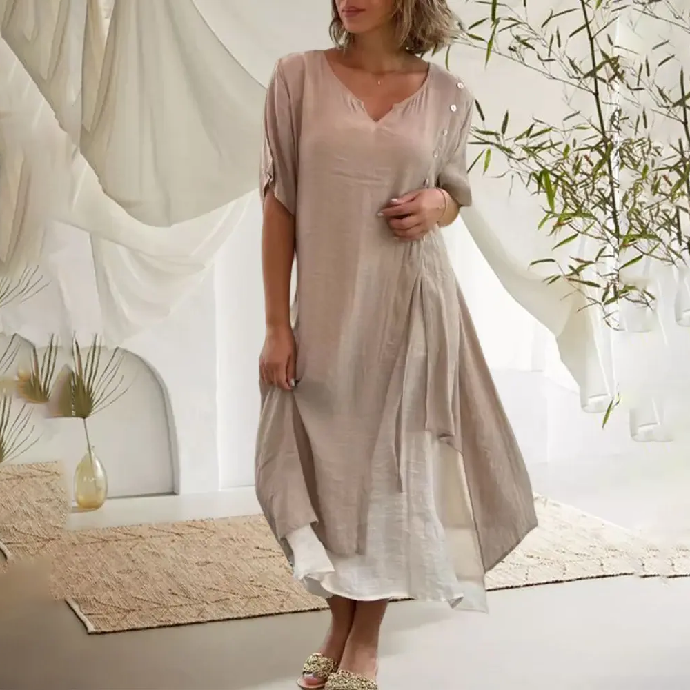 Elisa™ | Comfortabele en elegante lange jurk