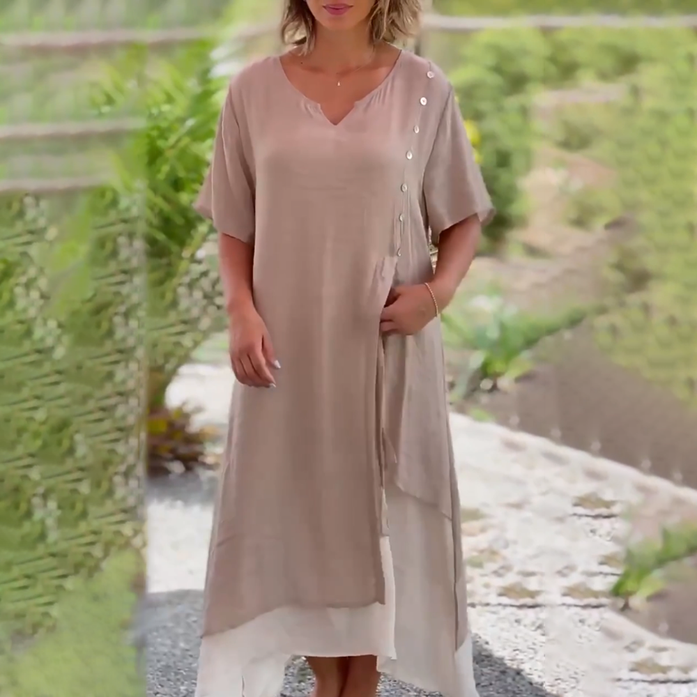 Elisa™ | Comfortabele en elegante lange jurk