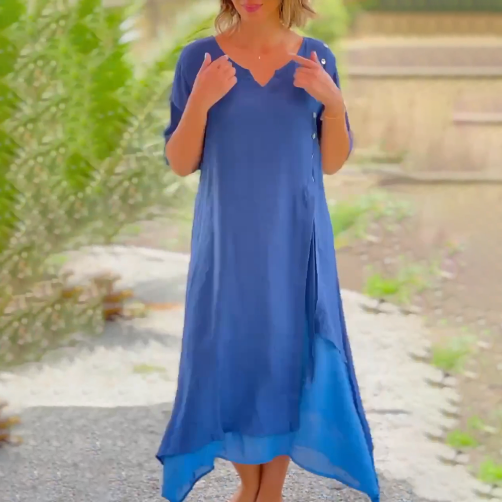 Elisa™ | Comfortabele en elegante lange jurk
