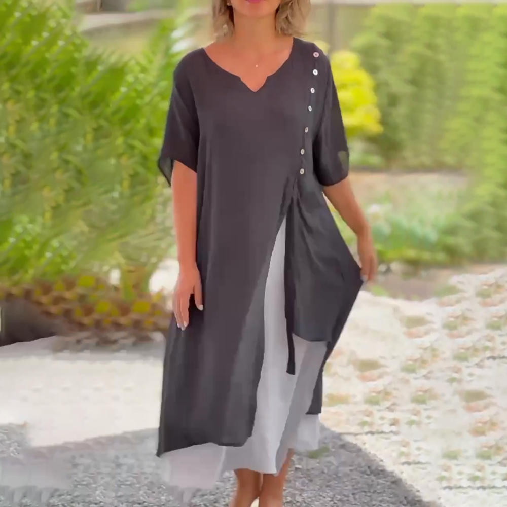 Elisa™ | Comfortabele en elegante lange jurk
