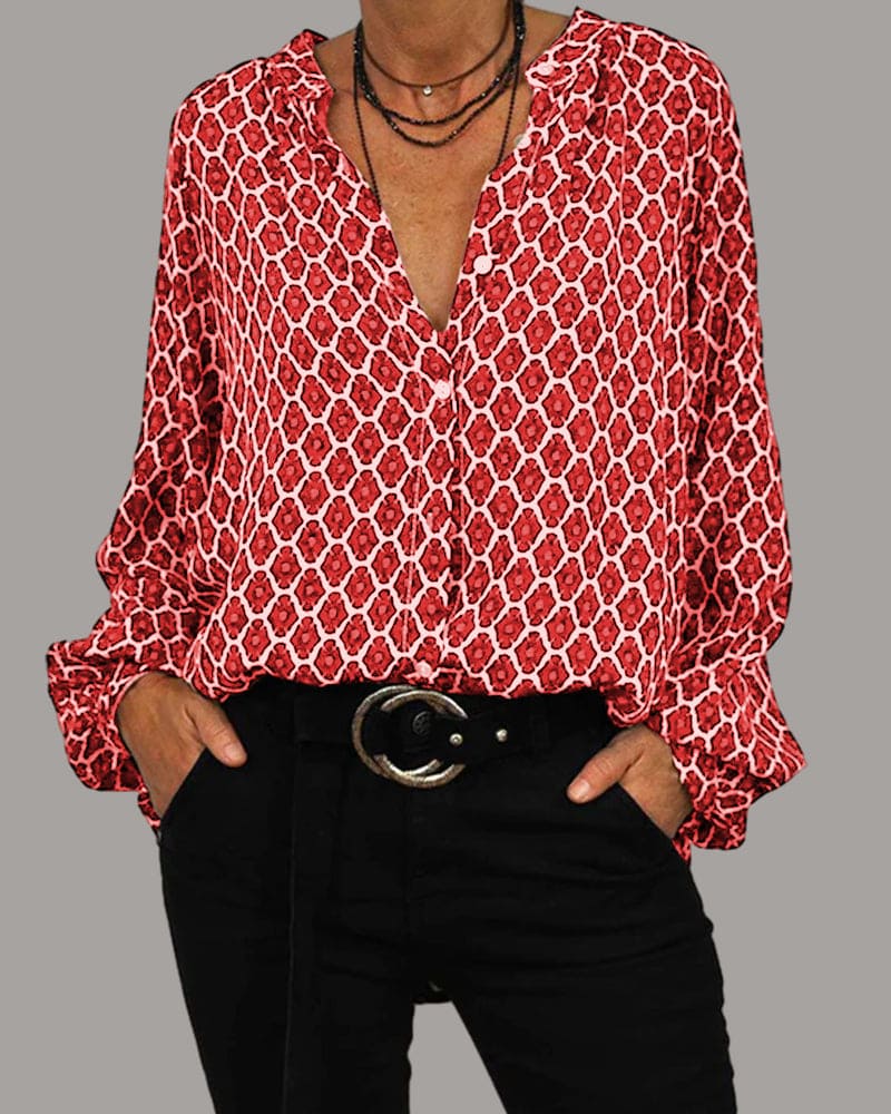 Ursula™ | V-hals blouse