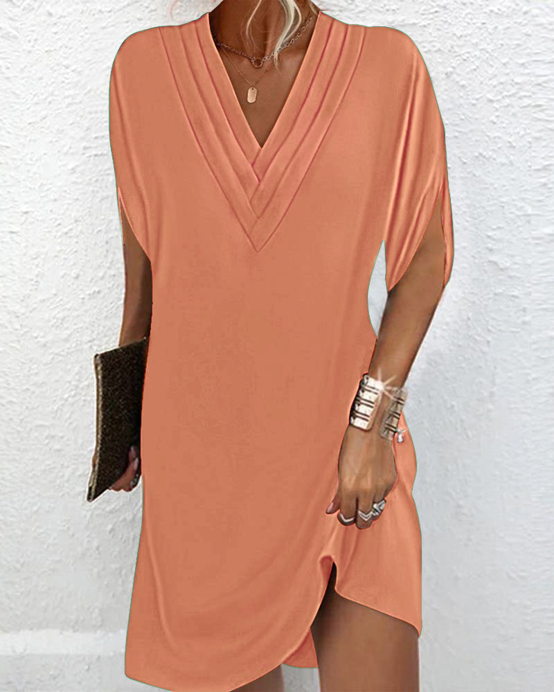 Emma™ | Casual V-hals jurk