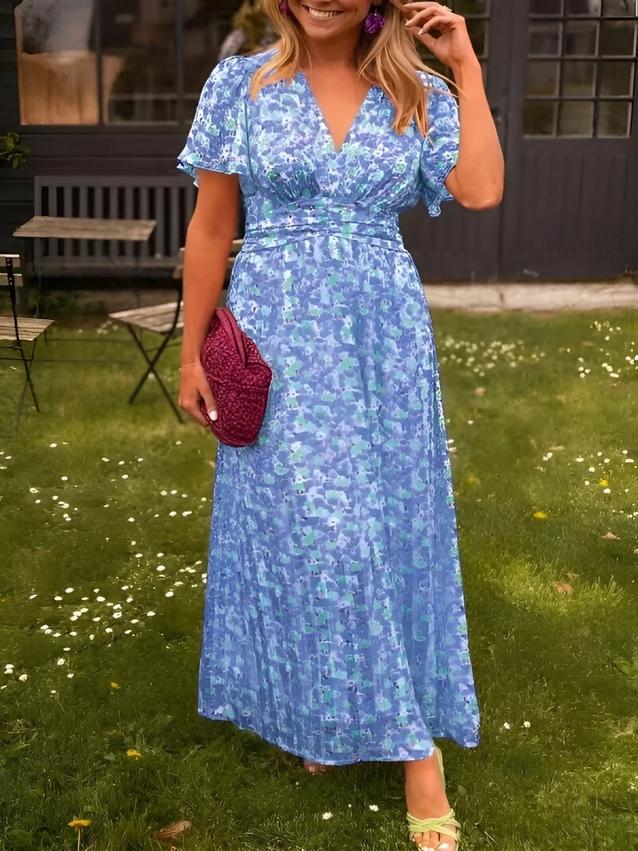 Marlene™ | Zomerse bloemenjurk