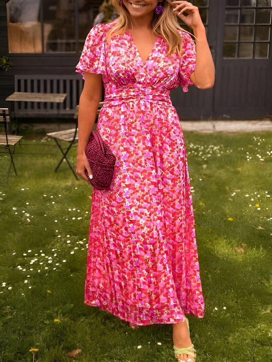 Marlene™ | Zomerse bloemenjurk