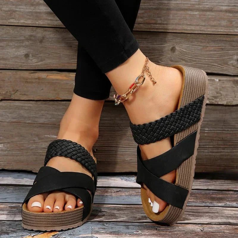Nadia™ | Orthopedische sandalen met hoge zool