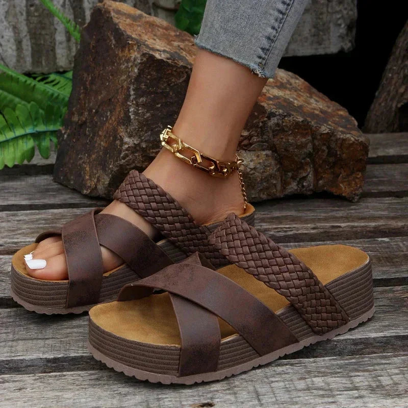 Nadia™ | Orthopedische sandalen met hoge zool