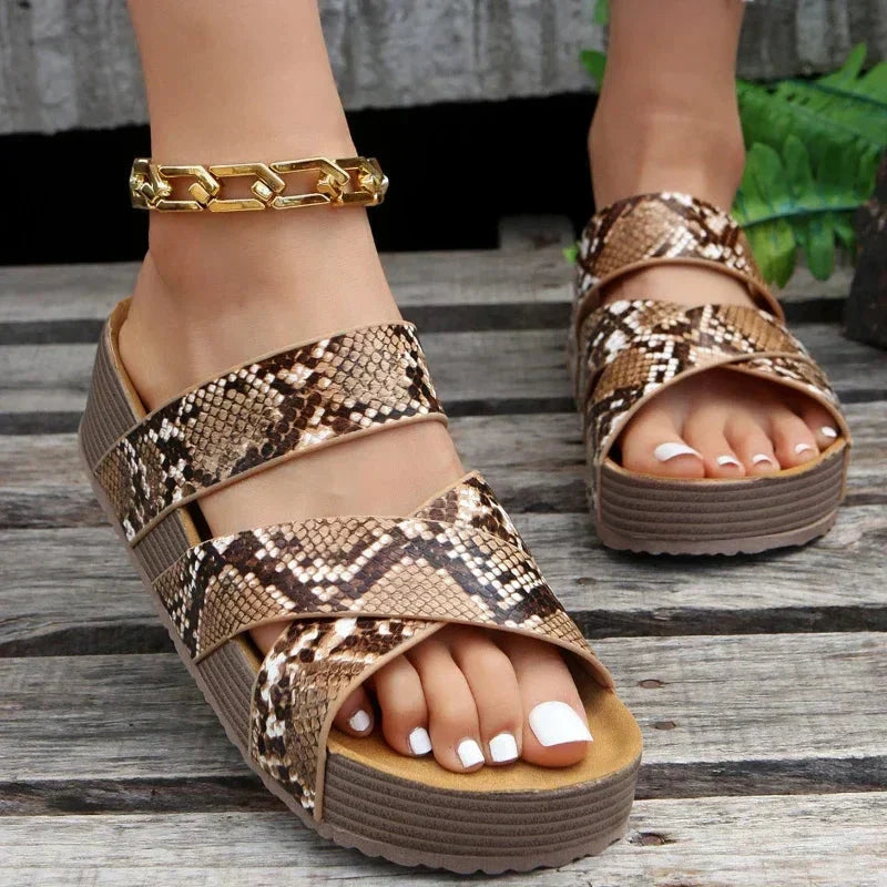 Nadia™ | Orthopedische sandalen met hoge zool