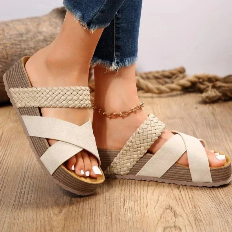 Nadia™ | Orthopedische sandalen met hoge zool