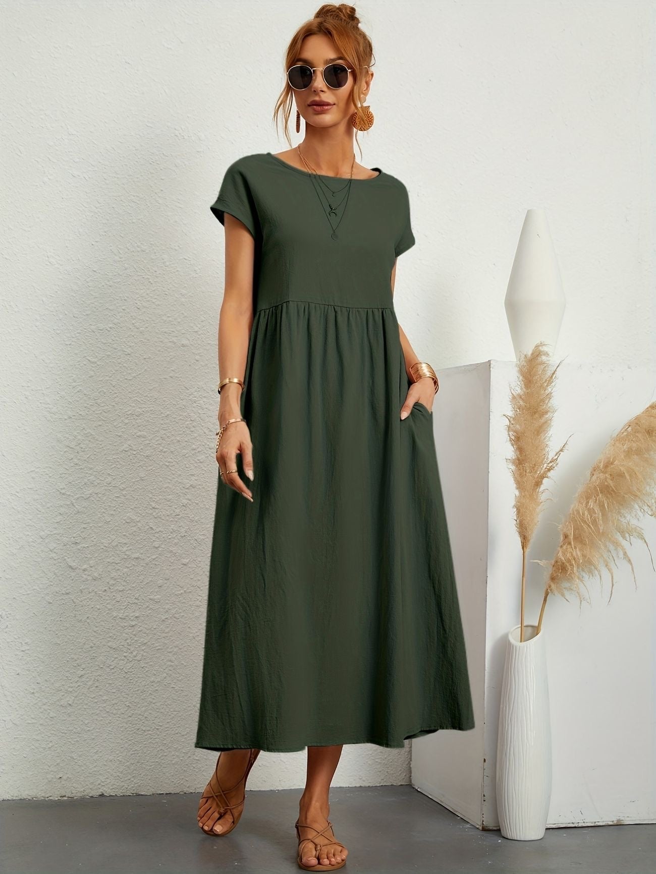 Rosineo™ | Comfortabele linnen jurk